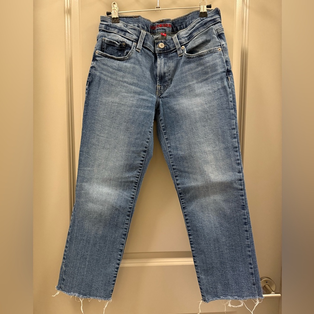 Lucky Brand Women's Straight Leg Crop Blue Jeans